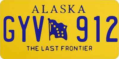 AK license plate GYV912