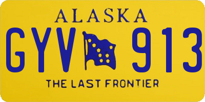 AK license plate GYV913