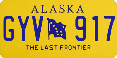 AK license plate GYV917