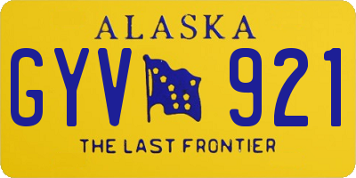 AK license plate GYV921