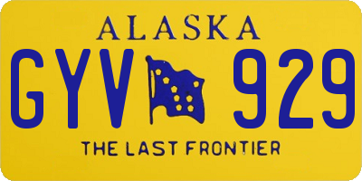 AK license plate GYV929