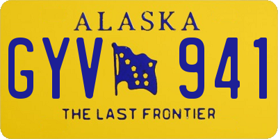 AK license plate GYV941