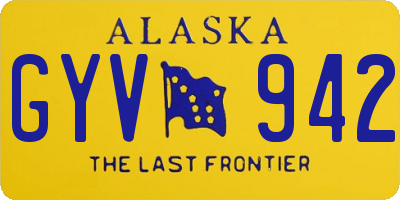 AK license plate GYV942