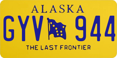 AK license plate GYV944