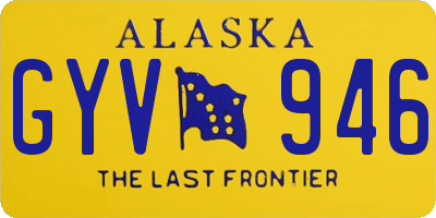 AK license plate GYV946