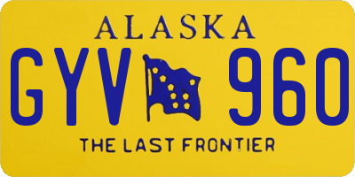 AK license plate GYV960