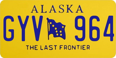 AK license plate GYV964