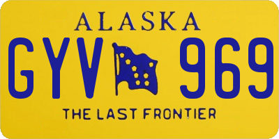 AK license plate GYV969