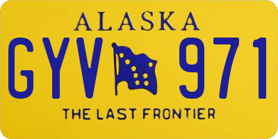 AK license plate GYV971