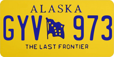 AK license plate GYV973