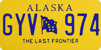 AK license plate GYV974
