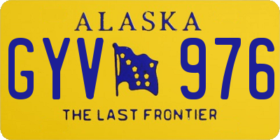 AK license plate GYV976