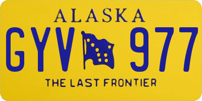 AK license plate GYV977