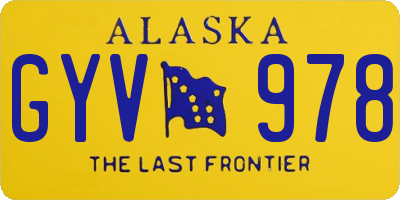 AK license plate GYV978