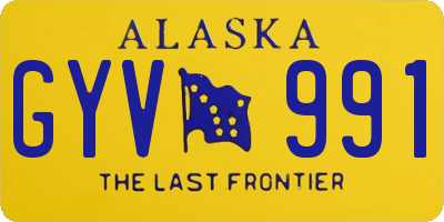 AK license plate GYV991
