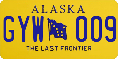 AK license plate GYW009