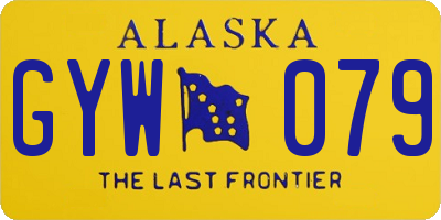 AK license plate GYW079