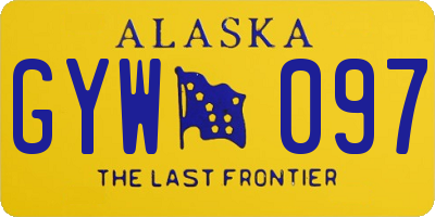 AK license plate GYW097