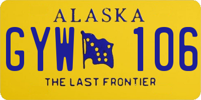 AK license plate GYW106