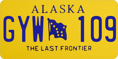 AK license plate GYW109
