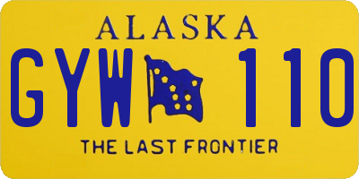 AK license plate GYW110