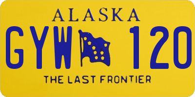 AK license plate GYW120
