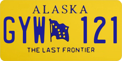 AK license plate GYW121