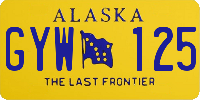 AK license plate GYW125