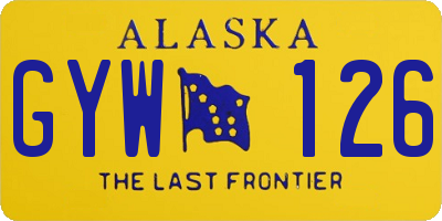 AK license plate GYW126