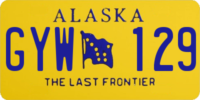 AK license plate GYW129