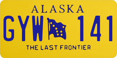 AK license plate GYW141