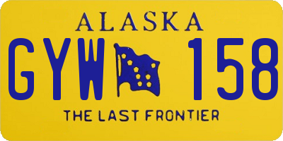 AK license plate GYW158