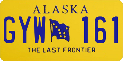 AK license plate GYW161
