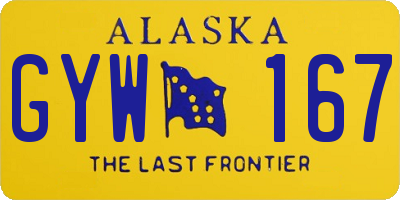 AK license plate GYW167