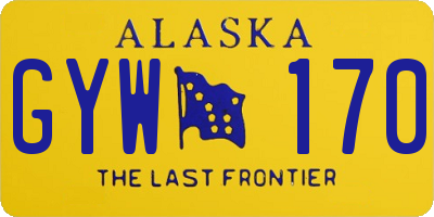 AK license plate GYW170