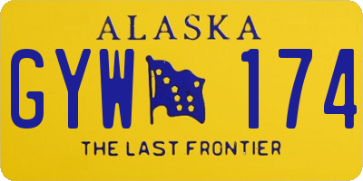 AK license plate GYW174