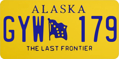 AK license plate GYW179