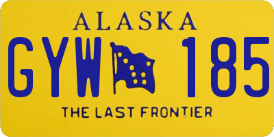 AK license plate GYW185