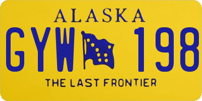 AK license plate GYW198