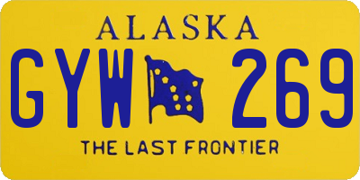 AK license plate GYW269