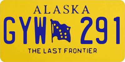 AK license plate GYW291