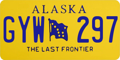 AK license plate GYW297