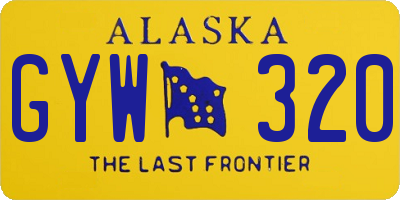 AK license plate GYW320