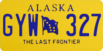 AK license plate GYW327