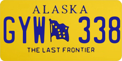 AK license plate GYW338