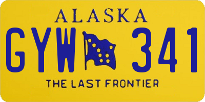 AK license plate GYW341