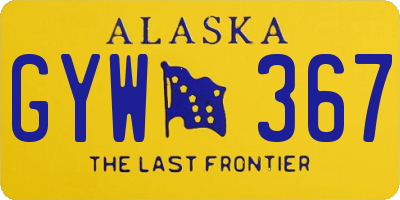 AK license plate GYW367