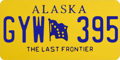 AK license plate GYW395