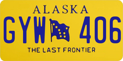 AK license plate GYW406