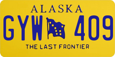 AK license plate GYW409
